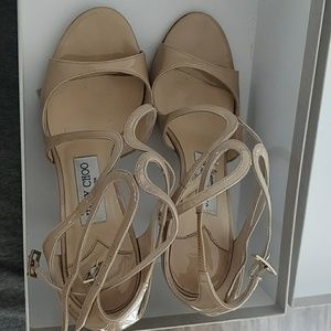Jimmy Choo Nude Strappy Sandals